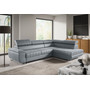 Rozkladacia rohová sedacia súprava HORIZONTE Pravá Sivá III