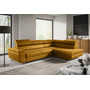 Rozkladacia rohová sedacia súprava HORIZONTE Pravá Žltá