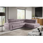 Rozkladacia rohová sedacia súprava HORIZONTE Pravá Fialová