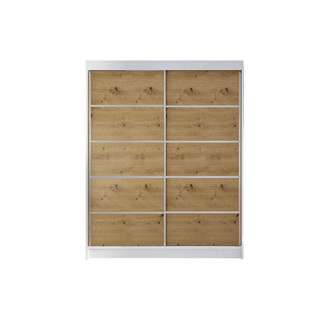 Šatníková skriňa CAMINO IV šírka 150 cm - biela/dub artisan