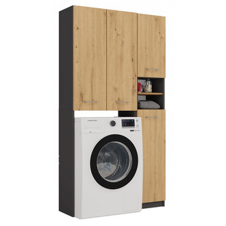 Kúpeľňová zostava MARPOL DD - antracit/dub artisan