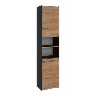 Kúpeľňová skrinka S40 - antracit/dub artisan