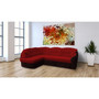 Rohová sedacia súprava ALICJA Červená  Ľavá