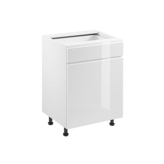 Kuchynská skrinka ASPEN D60S1-P/L-biela/biela
