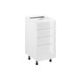 Kuchynská skrinka ASPEN D40S4 - biela/biela