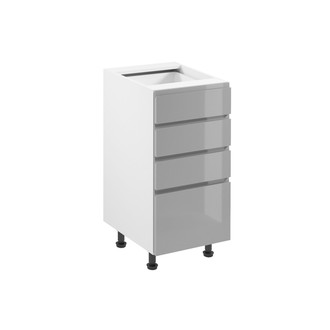 Kuchynská skrinka ASPEN II D40S4 -biela/sivá