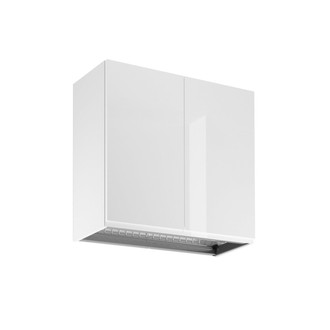 Závesná kuchynská skrinka ASPEN G80C - s odkvapkávačom - biela/biela