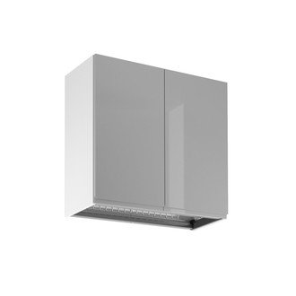 Závesná kuchynská skrinka ASPEN II G80C - biela/sivá