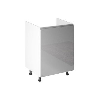 Kuchynská skrinka ASPEN II D60Z-P/L - biela/sivá