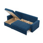 Rohová rozkladacia sedacia súprava NEO - rovný bok - model 3 Modrá - galéria #7