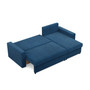 Rohová rozkladacia sedacia súprava NEO - rovný bok - model 3 Modrá - galéria #2