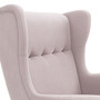 Detské kreslo ušiak VELO mini Ružová - galéria #2