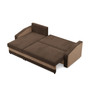 Rozkladacia rohová sedacia súprava HEWLET MODEL 2 Hnedá-hnedá - galéria #5