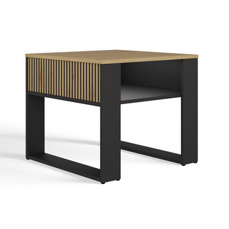 Konferenčný stolík MODERN 2P MINI - čierna / dub artisan