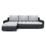 Rozkladacia rohová sedacia súprava TOKIO VI Svetlo sivá/čierna eko-koža Ľavá