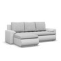 Rozkladacia rohová sedacia súprava TOKIO VI Ľavá Sivá/biela - galéria #1