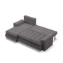 Rohová rozkladacia sedacia súprava TOKIO VI Pro I Ľavá Sivá - galéria #2