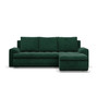 Rohová rozkladacia sedacia súprava TOKIO VI Pro I Pravá Zelená