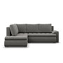 Rohová rozkladacia sedacia súprava TOKIO V PRO Ľavá Sivá