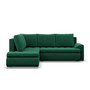 Rohová rozkladacia sedacia súprava TOKIO V PRO Ľavá Zelená