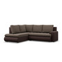 Rozkladacia rohová sedacia súprava TOKIO V Ľavá Hnedá/hnedá - galéria #1