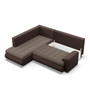 Rozkladacia rohová sedacia súprava TOKIO V Ľavá Hnedá/hnedá - galéria #3