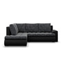 Rozkladacia rohová sedacia súprava TOKIO V Ľavá Sivá/čierna I
