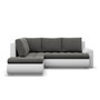 Rozkladacia rohová sedacia súprava TOKIO V Ľavá Sivá/biela II