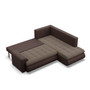 Rozkladacia rohová sedacia súprava TOKIO V Pravá Hnedá/hnedá - galéria #2