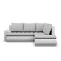 Rozkladacia rohová sedacia súprava TOKIO V Pravá Sivá/biela