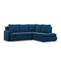 Rohová rozkladacia sedacia súprava TOKIO V PRO I Pravá Modrá - galéria #1
