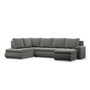 Rohová rozkladacia sedacia súprava TOKIO II PRO Ľavá Sivá - galéria #1
