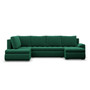 Rohová rozkladacia sedacia súprava TOKIO II PRO Ľavá Zelená