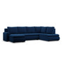 Rohová rozkladacia sedacia súprava TOKIO II PRO Pravá Modrá - galéria #1