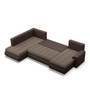 Rozkladacia rohová sedacia súprava TOKIO II Ľavá Hnedá/hnedá - galéria #2