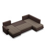 Rozkladacia rohová sedacia súprava TOKIO II Pravá Hnedá/hnedá - galéria #2