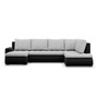 Rozkladacia rohová sedacia súprava TOKIO II Pravá Šedá/čierna