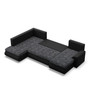 Rozkladacia rohová sedacia súprava TOKIO II Ľavá Sivá/čierna I - galéria #2