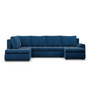 Rohová rozkladacia sedacia súprava TOKIO II PRO I Ľavá Modrá