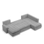 Rohová rozkladacia sedacia súprava TOKIO II PRO I Pravá Sivá I - galéria #2