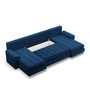 Rohová rozkladacia sedacia súprava U TOKIO III Pro Modrá - galéria #6