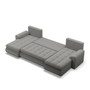 Rohová rozkladacia sedacia súprava U TOKIO III Pro Sivá - galéria #4