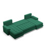 Rohová rozkladacia sedacia súprava U TOKIO III Pro Zelená - galéria #3