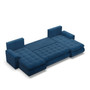 Rohová rozkladacia sedacia súprava U TOKIO III Pro I Modrá - galéria #3