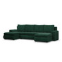 Rohová rozkladacia sedacia súprava U TOKIO III Pro I Zelená - galéria #2