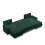 Rohová rozkladacia sedacia súprava U TOKIO III Pro I Zelená - galéria #3
