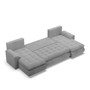 Rohová rozkladacia sedacia súprava U TOKIO III Pro I Sivá I - galéria #3