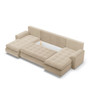 Rohová rozkladacia sedacia súprava U TOKIO III Pro I Béžová - galéria #5
