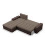 Rohová rozkladacia sedacia súprava AURORA Ľavá Hnedá/hnedá - galéria #3