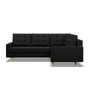 Rozkladacia rohová sedacia súprava OSLO I model 2 Pravá Čierná
